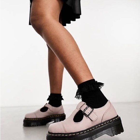 Dr. Martens Pink Mary Jane Flats - Picture 1 of 4